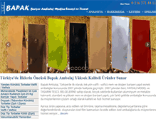 Tablet Screenshot of bapak.com.tr